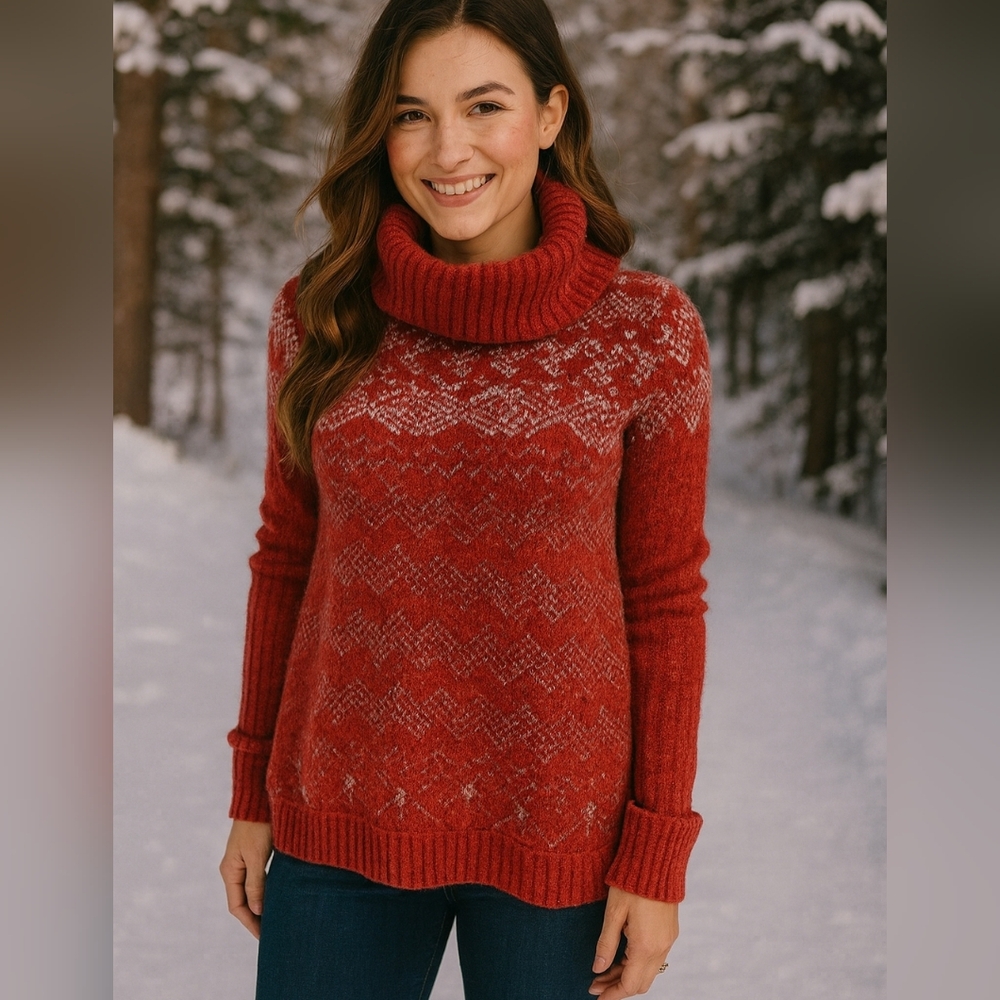 Free People Cowl Neck Knit Sweater